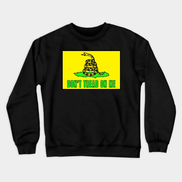 Dont tread on me flag - Safety Yellow Osha Approved - Construction Crewneck Sweatshirt by  The best hard hat stickers 